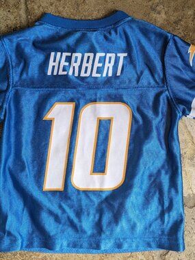 LICENSED NFL LOS ANGELES CHARGERS JUSTIN HERBERT JERSEY SIZE 2T